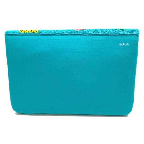 Beaded Fruit Crossbody Clutch Bag, Boho Turquoise Fruit Bag, Lily Posh - Picture 4 of 4